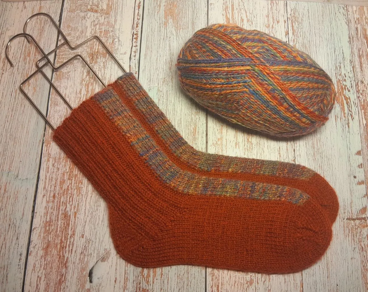 [socksscarfknit] Носки Гольфстрим на двух спицах (Инга Трушина)