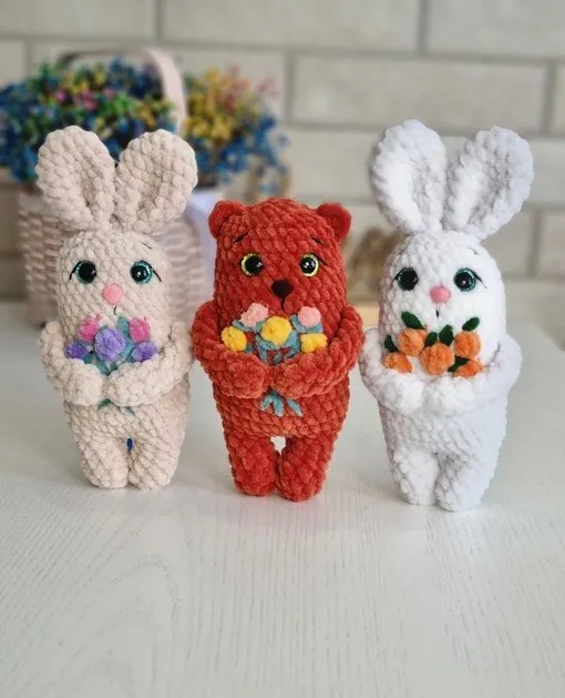 Мишка и зайчик (Катерина Караманова)