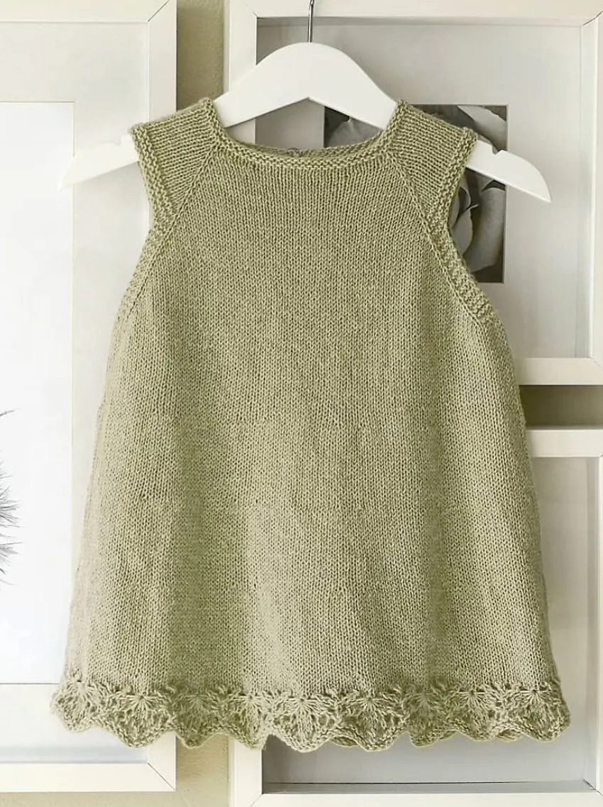 Детское платье спицами Erantis Holiday  (Knitting for Sif)