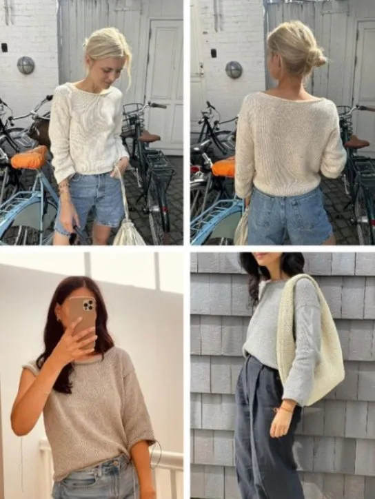 [Вяжи.ру] Вязаный льняной пуловер Sevilla Blouse (PetiteKnit)