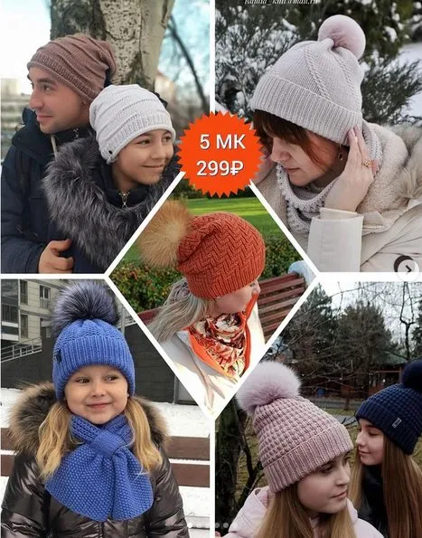 5 шапочек Spring hats (snegavik_knit)