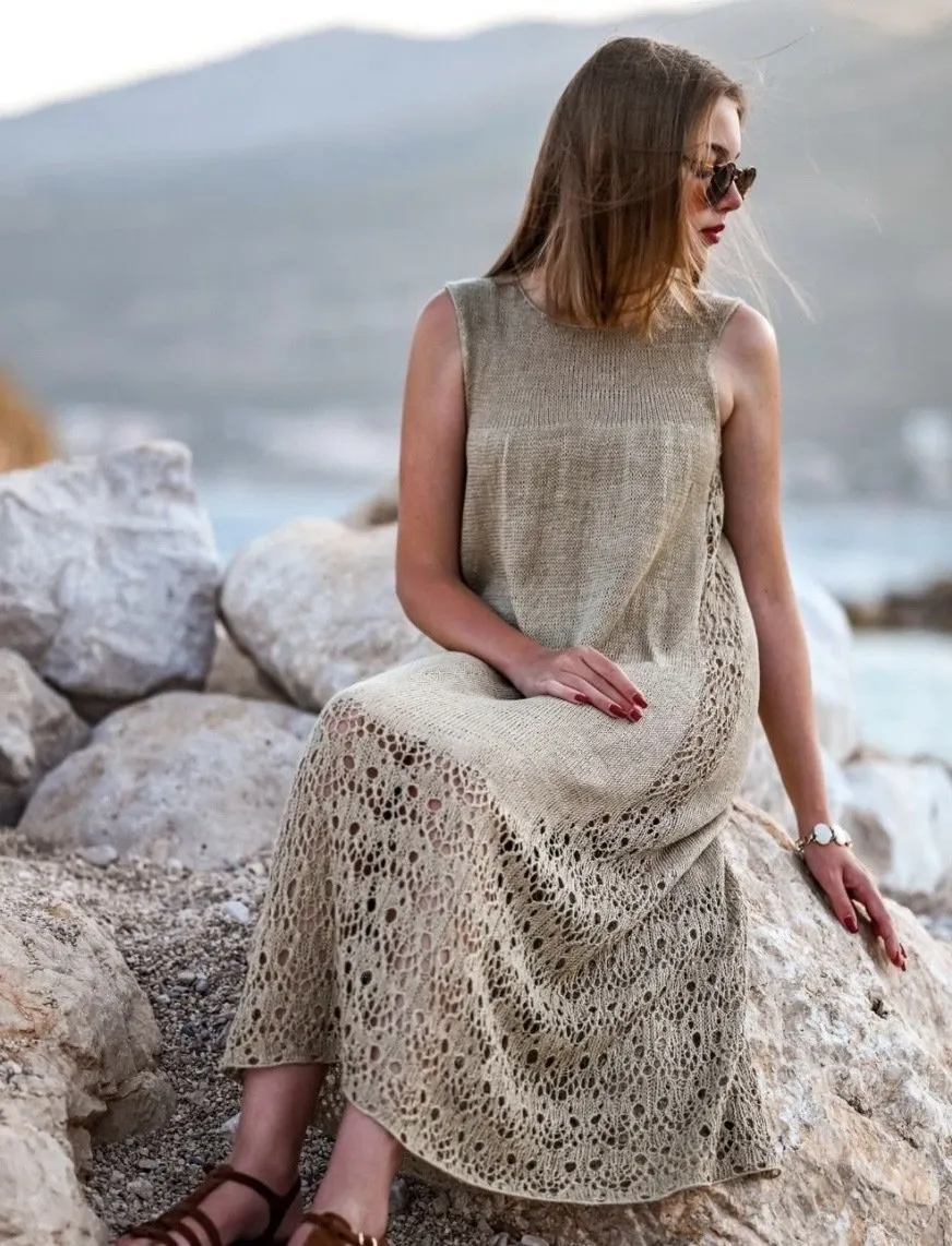 [knitforsweet] Платье Born on the Beach (Наталья Пелых)