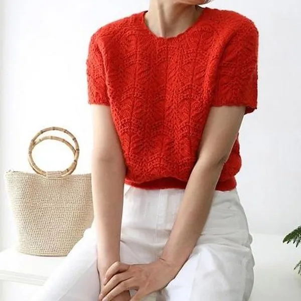 [Вяжи.ру] Кашемировый ажурный топ Le Tulip Summer (miir_knits)