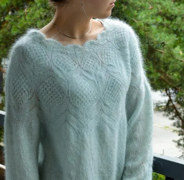[Valentinasknits] Блуза Darya (Валентина Богданова)