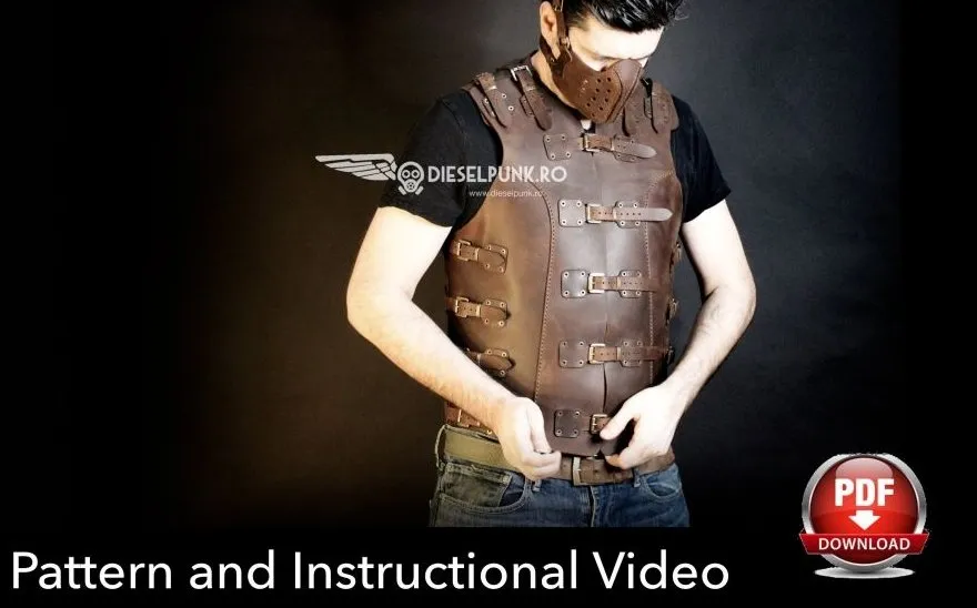 Кожаный жилет «Biker Vest» (DieselpunkRo)