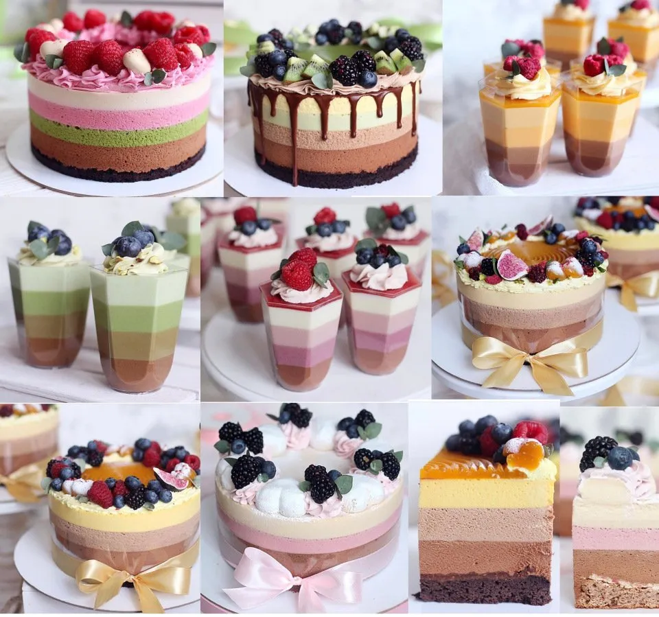 Новый волшебный сборник по «полосатым» тортам и трайфлам (nezabudka_cake)