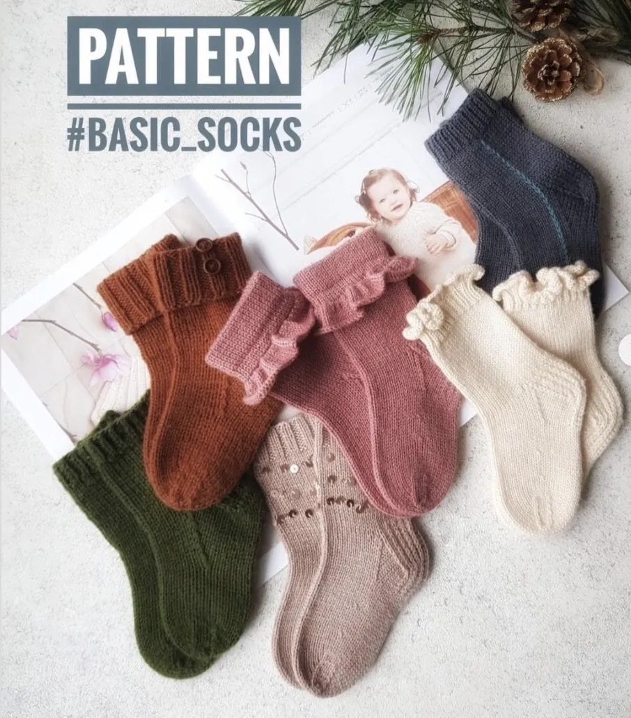 [33helga] Носочки Basic_socks (Ольга Проноза)