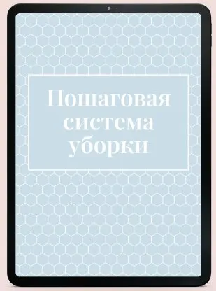 Пошаговая система уборки (Екатерина Гурьянова)