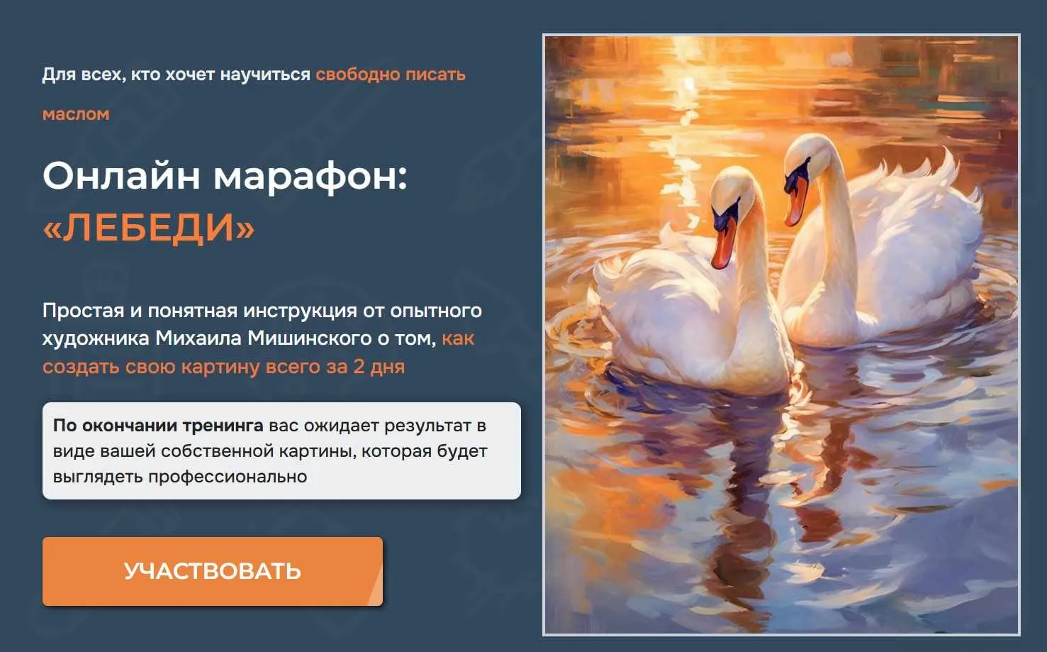Лебеди. Пакет Эконом (Михаил Мишинский)