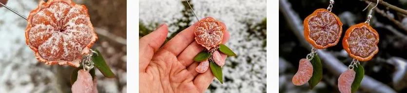 Мандарин из полимерной глины (Laverona_clay)