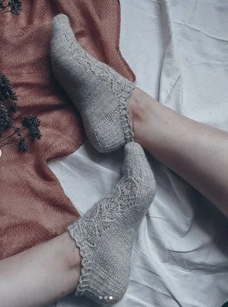 Следки-носочки «Milkweed» (vata_knit)
