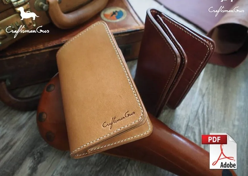 Кожаный бумажник «Middle Biker Wallet» (Craftsmangus)