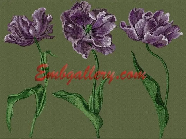 Дизайн машинной вышивки Тюльпаны [embgallery]
