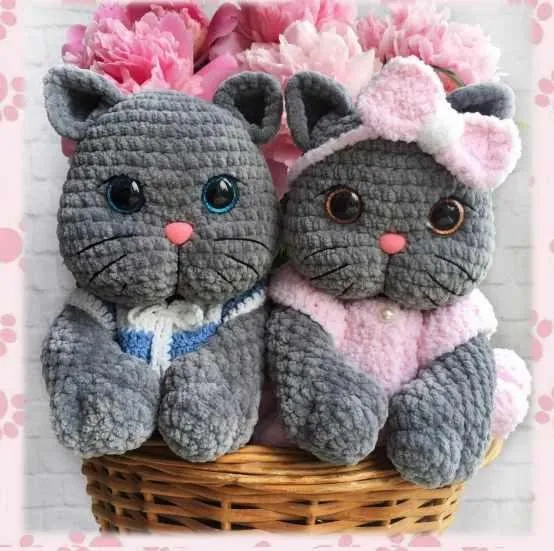 МК Кошечка Плюша и котенок Тимоша (Юлия Шумская)