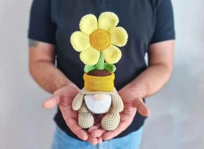 [olga_toys_handmade] Гном Цветочек (Ольга Курченко)
