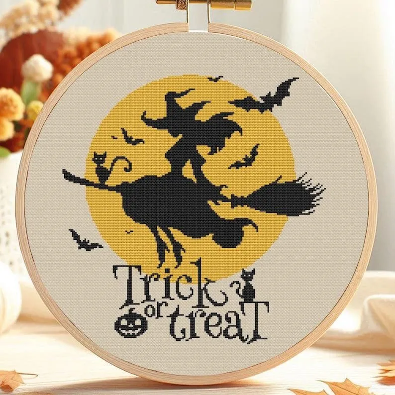 Схема вышивки крестом HalloweenWitch - PDF (vitaliya mishchuk)