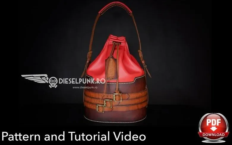 Кожаная сумка «Bucket Bag» (DieselpunkRo)