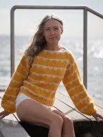 [Вяжи.ру] Жаккардовый пуловер Robinia (Anne Ventzel)