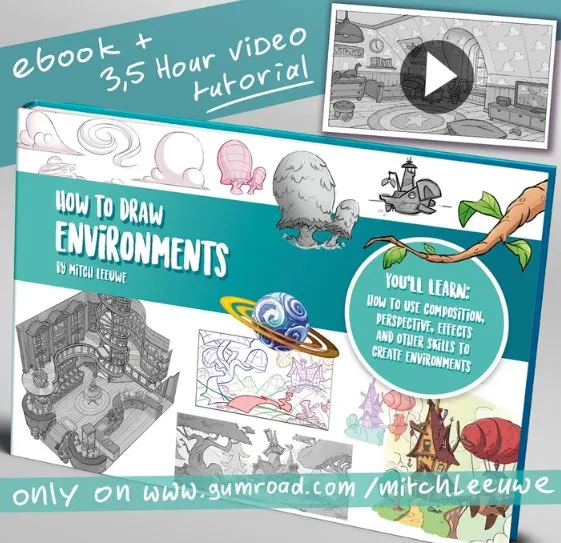 How to draw environments / Как рисовать среду (Mitch Leeuwe)