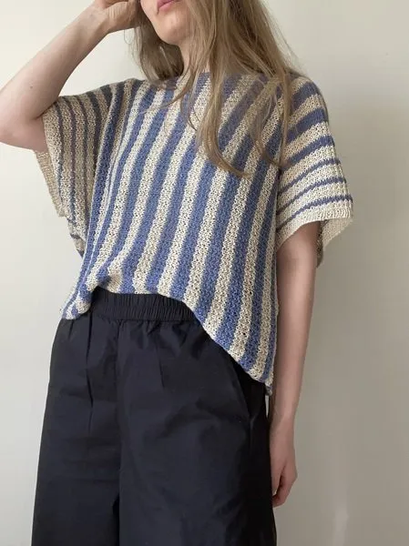 [Вяжи.ру] Топ в полоску Hae (aegyoknit)