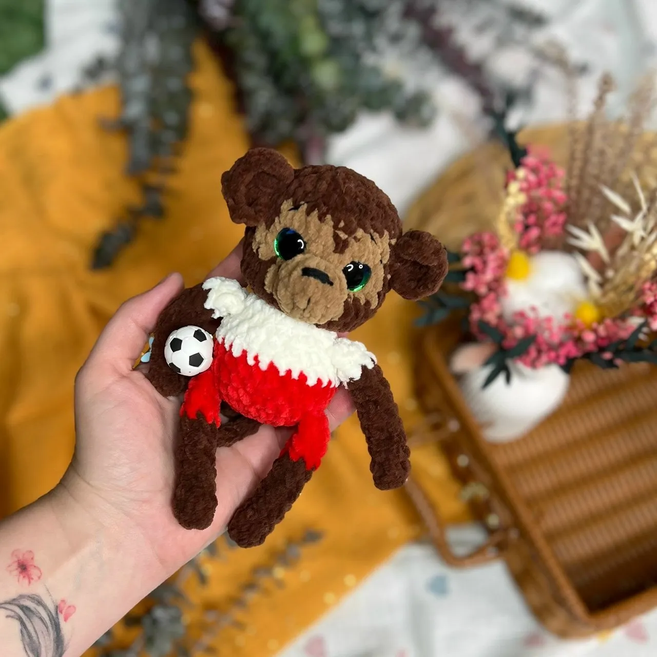 [foxi.toys] Обезьянка-футболист (Марина Кустова)