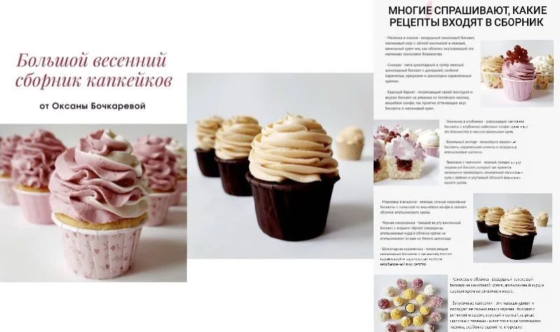 Большой весенний сборник капкейков (Оксана Бочкарева) @dom_tort_spb