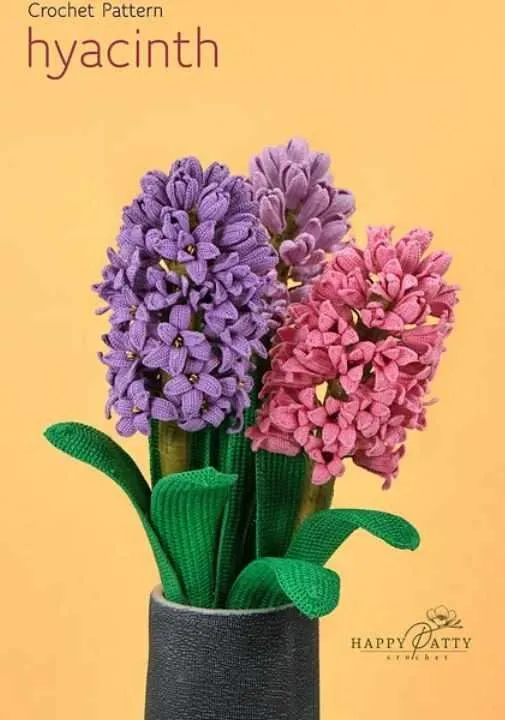 Hyacinth Flower/Гиацинт Цветок (HappyPattyCrochet)