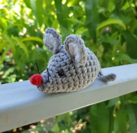 [Fiona_dolls] Мышка крючком, простая маленькая вязаная мышь