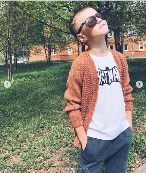 [Вязание]  Детский кардиган «Вig boss cardi» (lublu.knit)
