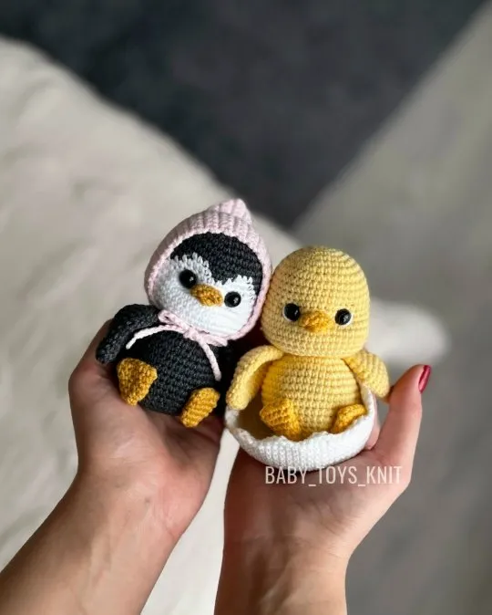 [Baby_toys_knit] Мини клювики (Карина Идиятуллина)