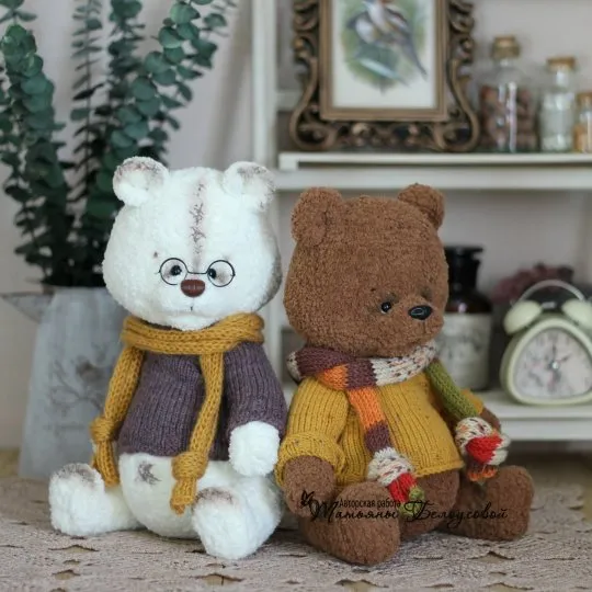 Мишки Чук и Гек. Спицы (Татьяна Белоусова)
