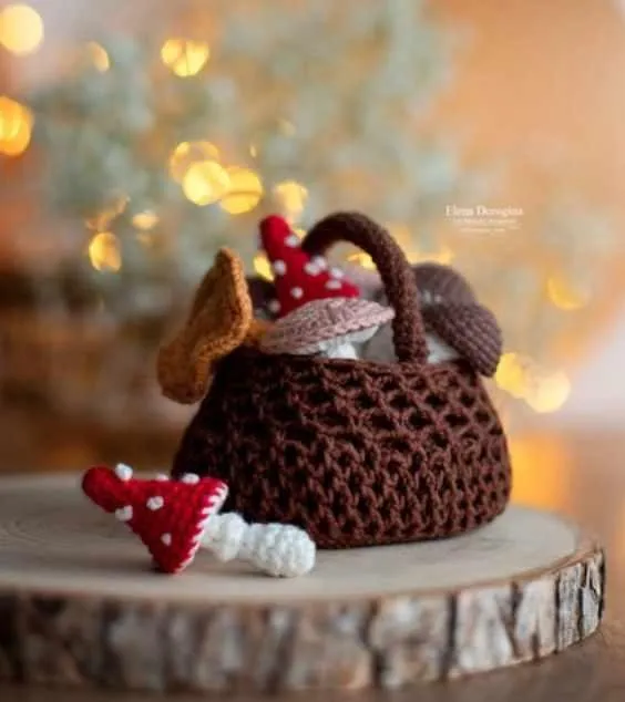 [dorogina_toys] Корзинка с грибами (Елена Дорогина)