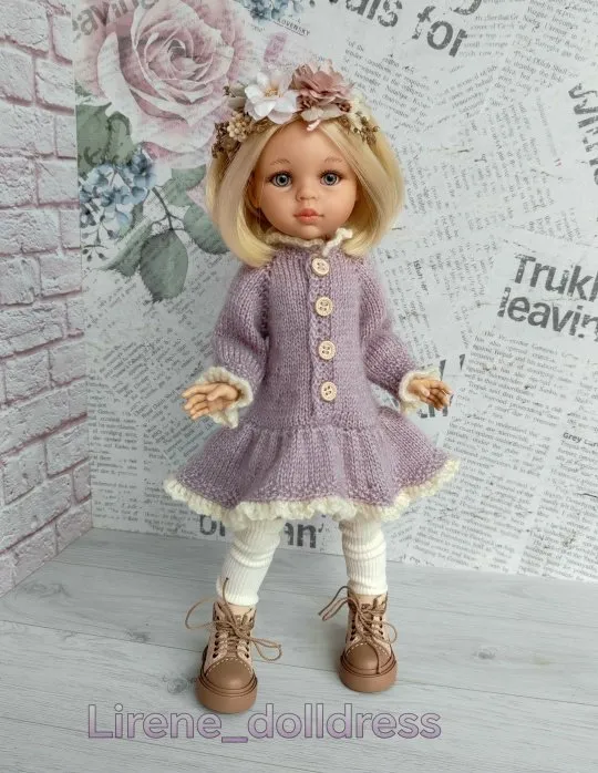 [Lirene's dolls] Платье Аврил для кукол Паола Рейна 32-34 см (Lirene Dolldress)