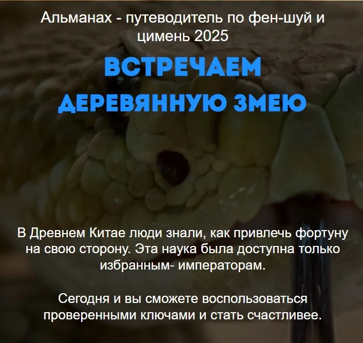 Альманах путеводитель по фен-шуй и цимень 2025. Тариф VIP (Нинель Смолина)