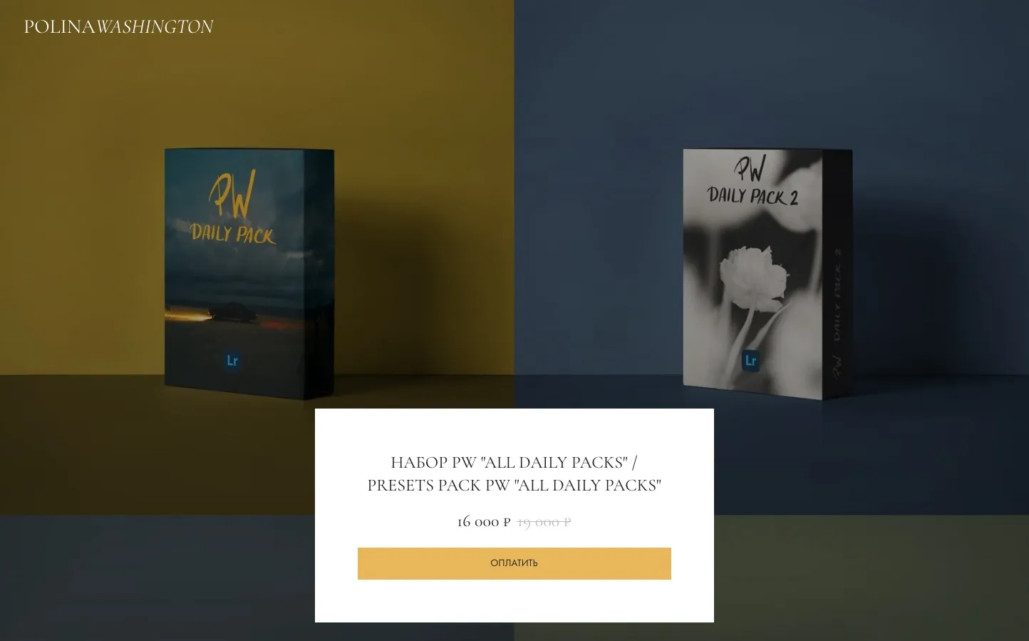 Набор пресетов «All Daily Packs / Presets pack PW All daily packs» (Полина Вашингтон)