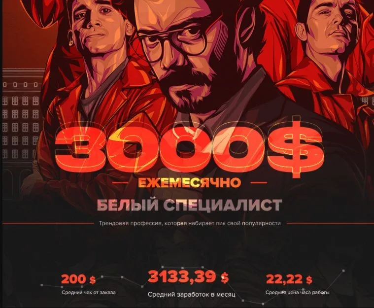Белый специалист 3000$/месяц. Пакет «Самоучка»