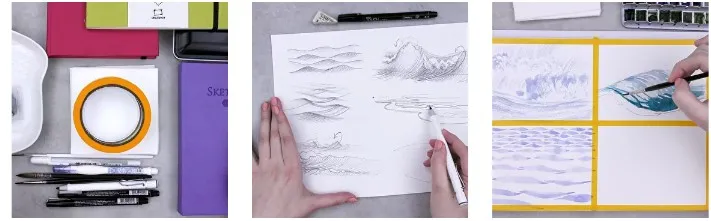 [школа Dream&Draw] Морской мини-курс. Тариф МИНИМАЛЬНЫЙ (Анастасия Лукашенко)