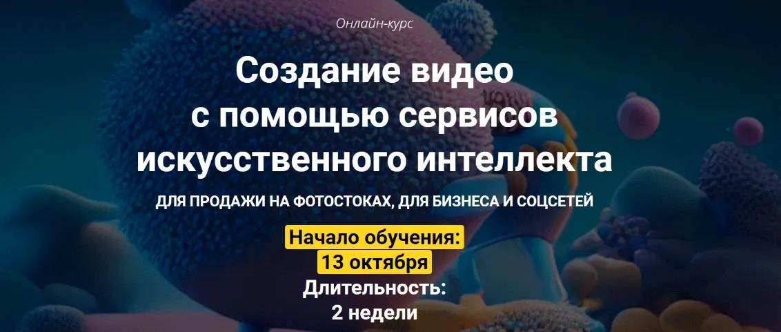 Создание видео с помощью сервисов искусственного интеллекта. Пакет Оптимальный (Вадим Закиров)