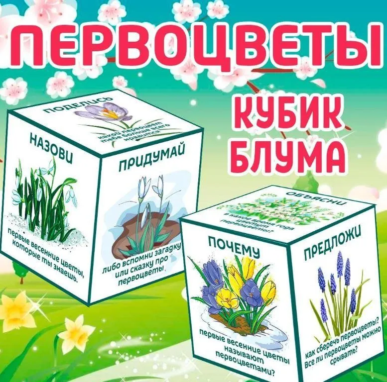 [umeem_igrat] Кубик Блума. Первоцветы (Алсу Хаметова)