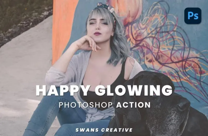 [elements.envato] Happy Glowing Photoshop Action