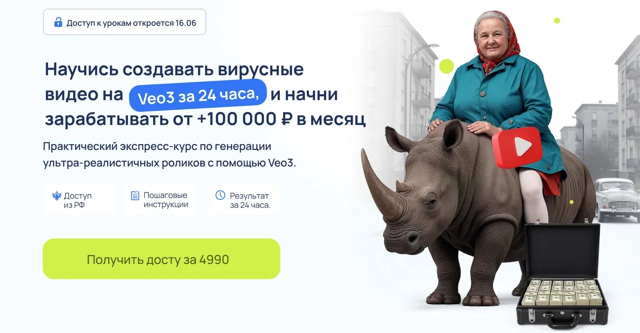 [fillikam] Научись создавать вирусные видео на Veo3 за 24 часа и начни зарабатывать (Илья Филиппов)