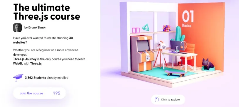 The ultimate Three.js course (Bruno Simon)