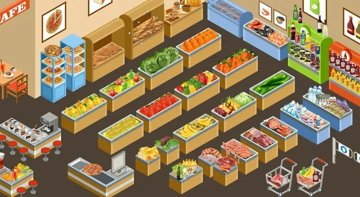 Интерактивная игра Supermarket (Ольга Белькова)