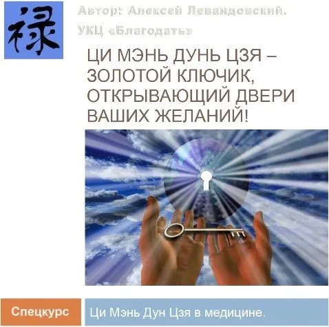 Использование Ци Мэнь в медицине. Транскрибация, 2024 (Алексей Левандовский)