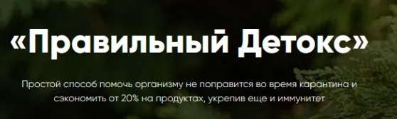 Правильный Детокс. Тариф Детокс Стандарт (Ольга Деккер)