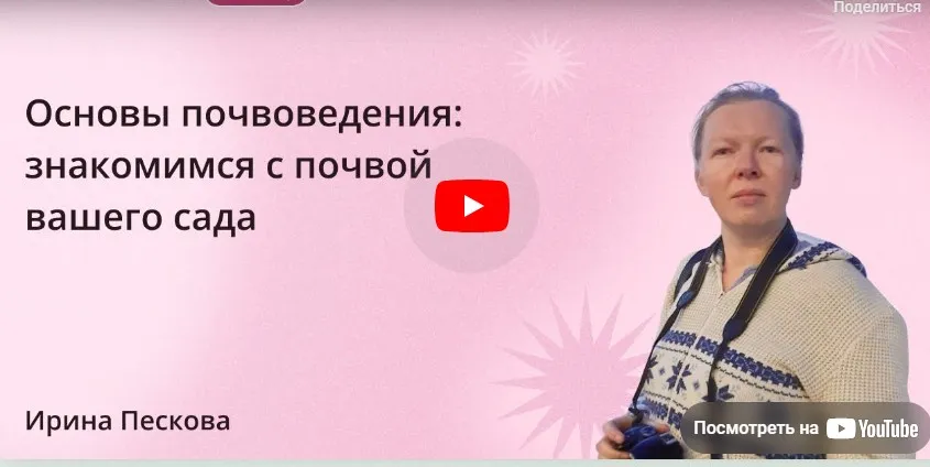 [Инфоурок] Основы почвоведения: знакомимся с почвой вашего сада (Ирина Пескова)