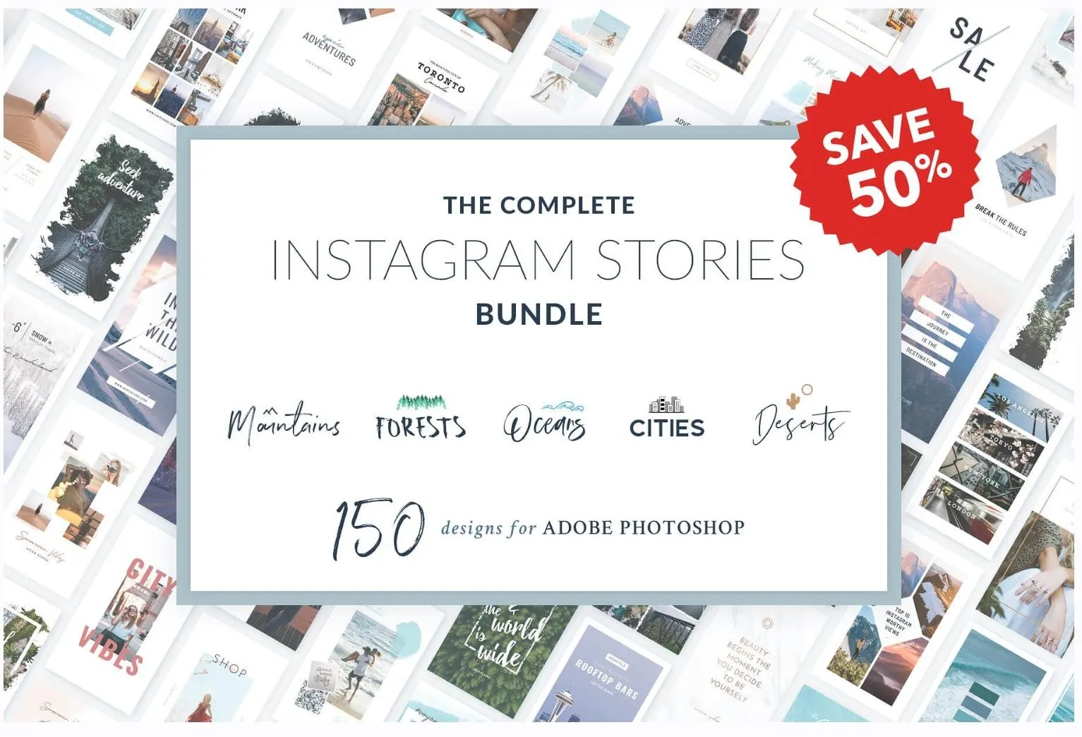 [creativemarket] Complete Instagram Stories Bundle. Полный набор историй из Instagram