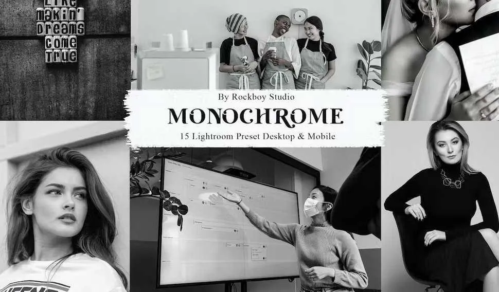 [Envato Market] 15 монохромных Пресеты Lightroom