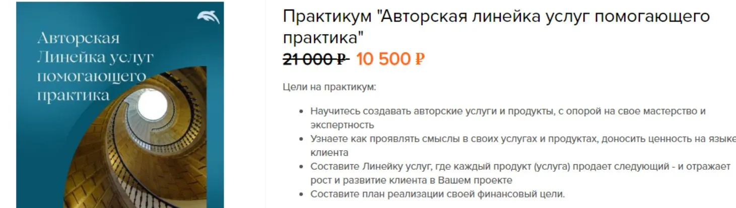 Практикум Авторская линейка услуг помогающего практика (Евгения Балтаг)