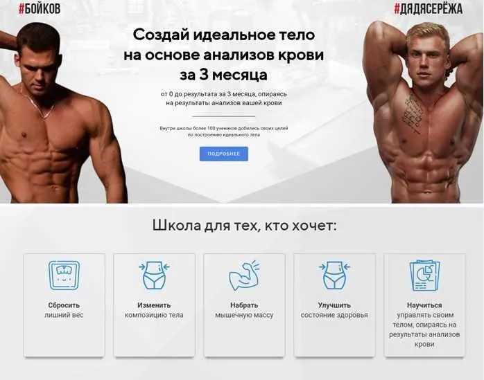 [bodylike] Идеальное тело на основе анализов крови: мужчинам